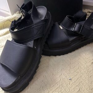 Dr. Martens Black Voss Sandals